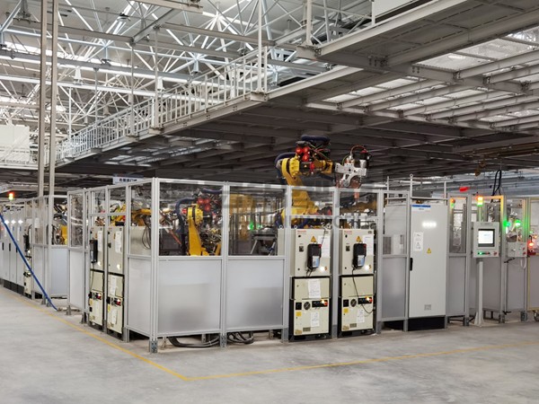 汽車廠智能生產線圍欄