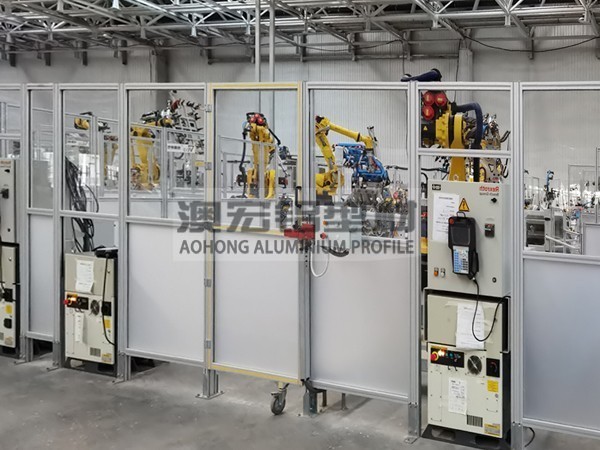柔性屏生產線工業鋁型材圍欄 柔性屏生產線工業鋁型材圍欄