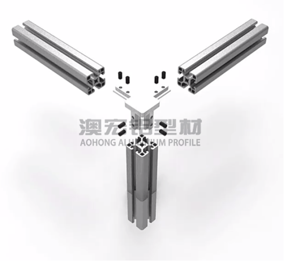 鋁型材配件 使用在正方形型材，30鋁型材或40鋁型材框架中，兩根橫向型材減去30、40mm，立柱減去一定的厚度距離，搭配頂絲擰緊固定。<br />
	<p>
		&nbsp; &nbsp; &nbsp; &nbsp; 澳宏鋁業是鋁型材廠家，專注鋁型材定制，其鋁型材型號和鋁型材配件齊全，想了解更多鋁型材連接方式，歡迎電詢：13381909160。
	</p>
	<p>
		<br />
	</p>
	<p>
		<br />
	</p>
	<p>
		<br />
	</p>
<div style=